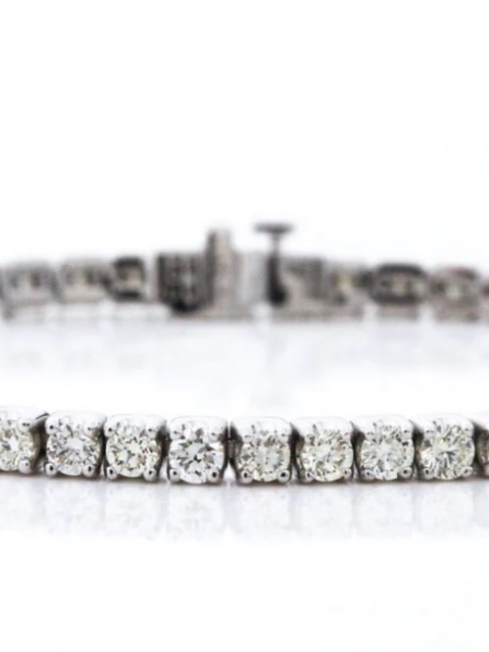 Classic 14K White Gold & Diamond Tennis Bracelet
